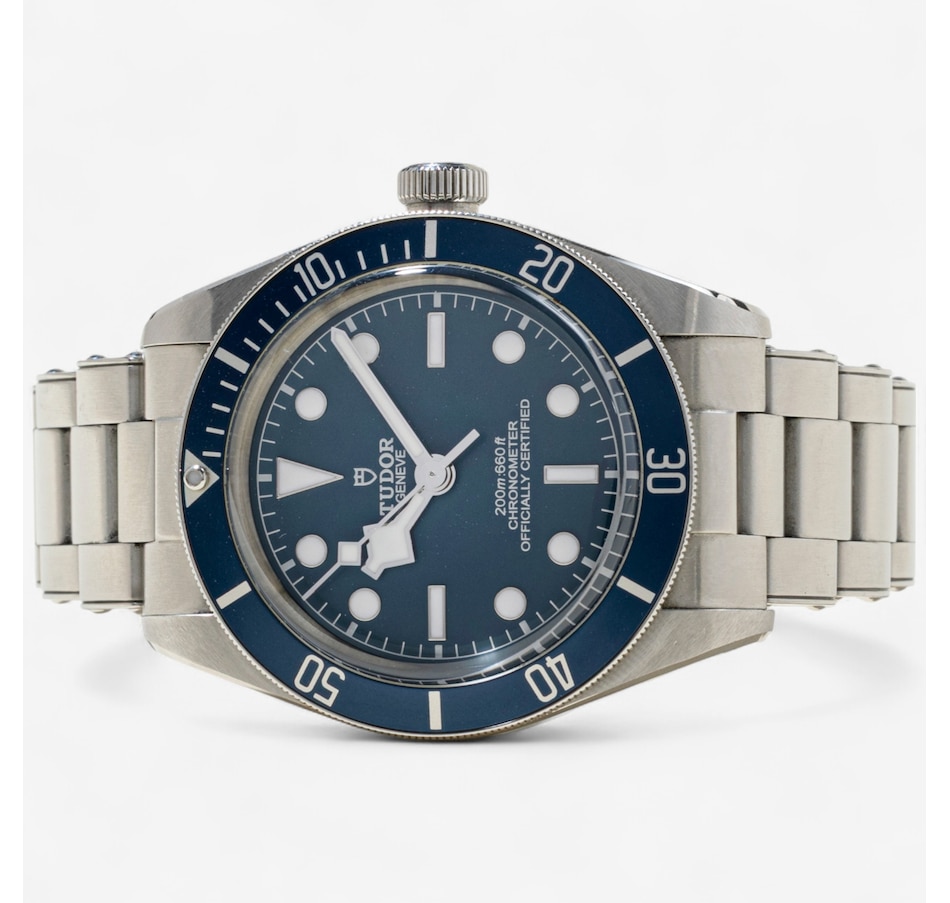 Image 746815_ALTMORE1.jpg, Product 746-815 / Price $4,995.00, Estate Originals Stainless steel TUDOR BLACK BAY Swiss Made Wristwatch with Blue Bezel from Estate Originals on TSC.ca's Jewellery department