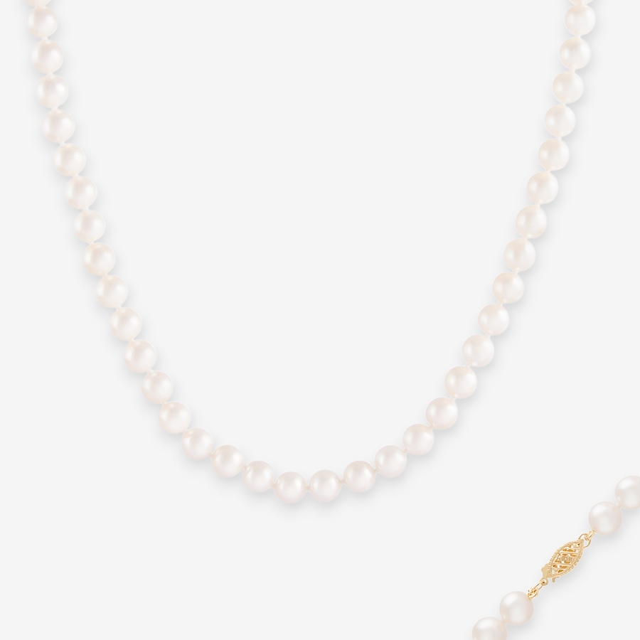 Image 746823_ALTMORE1.jpg, Product 746-823 / Price $1,149.99, 14K Yellow Gold 7mm-8mm White Round Akoya Cultured Pearl Necklace from The Vault on TSC.ca's Jewellery department