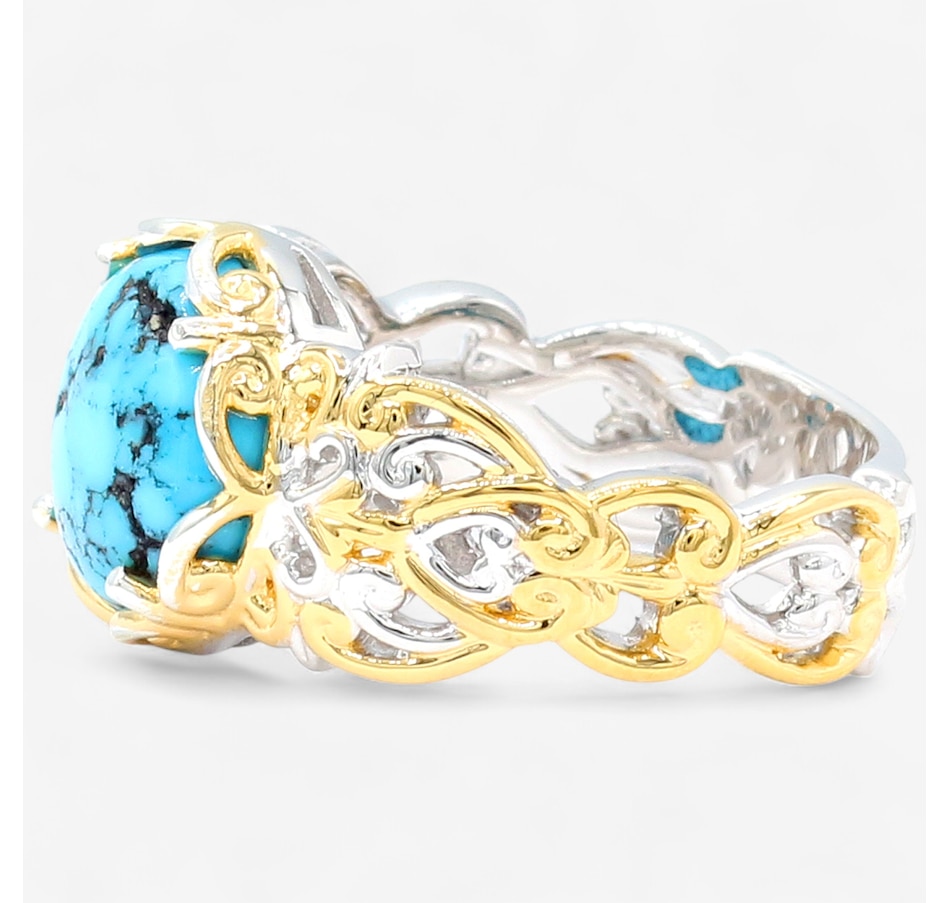 Image 746837_ALTMORE1.jpg, Product 746-837 / Price $199.99, Gems en Vogue Palladium Silver Spider Web Turquoise Ring from Gems En Vogue on TSC.ca's Jewellery department