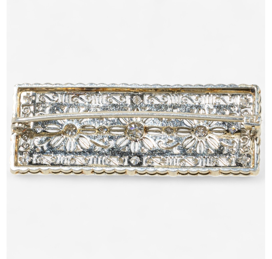 Image 746938_ALTMORE1.jpg, Product 746-938 / Price $2,988.00, Estate Originals 18K White Gold Old European Cut Diamond Brooch from Estate Originals on TSC.ca's Jewellery department