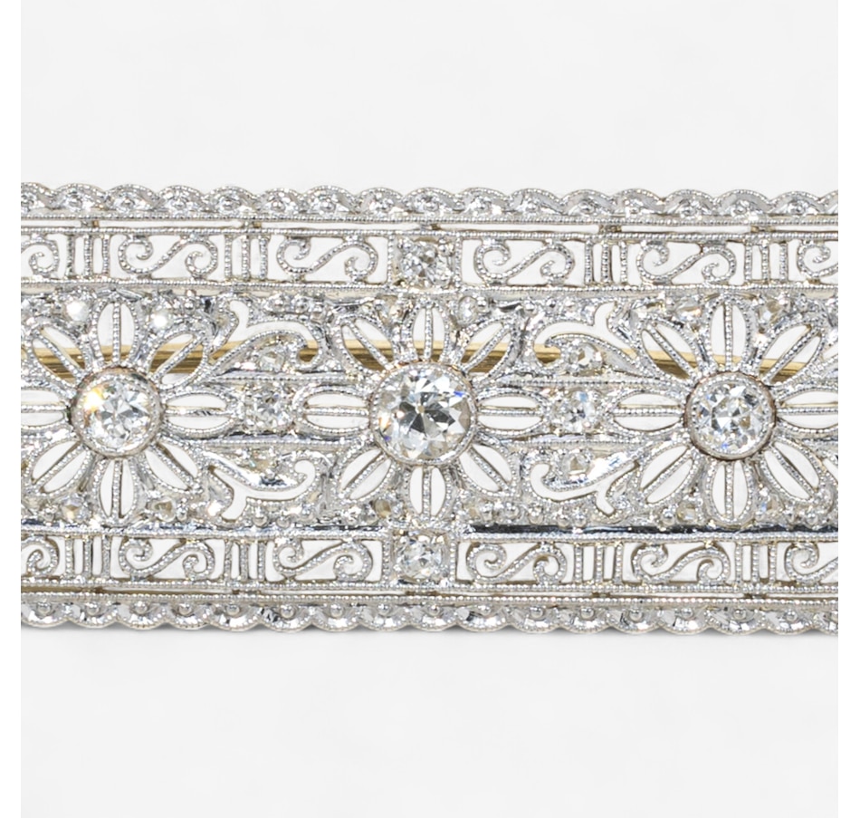 Image 746938_ALTMORE4.jpg, Product 746-938 / Price $2,988.00, Estate Originals 18K White Gold Old European Cut Diamond Brooch from Estate Originals on TSC.ca's Jewellery department