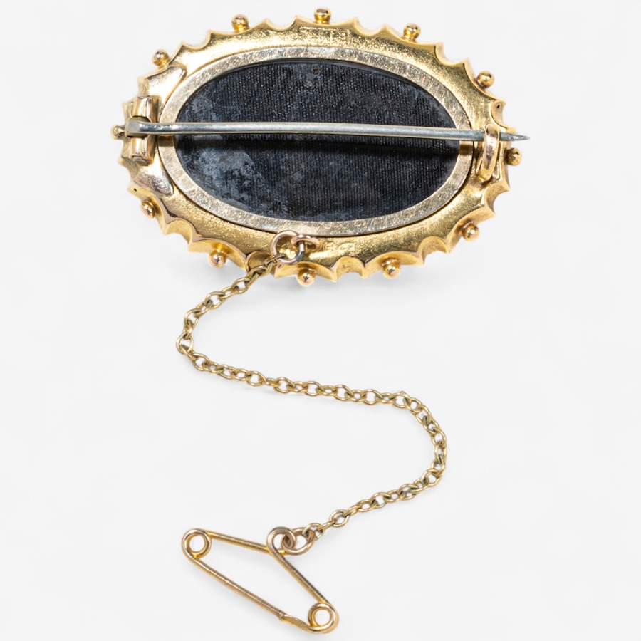 Image 747030_ALTMORE1.jpg, Product 747-030 / Price $2,495.00, Estate Originals 18K Yellow Gold Oval Shaped Locket Brooch with an Old Mine Cut Diamond from Estate Originals on TSC.ca's Jewellery department