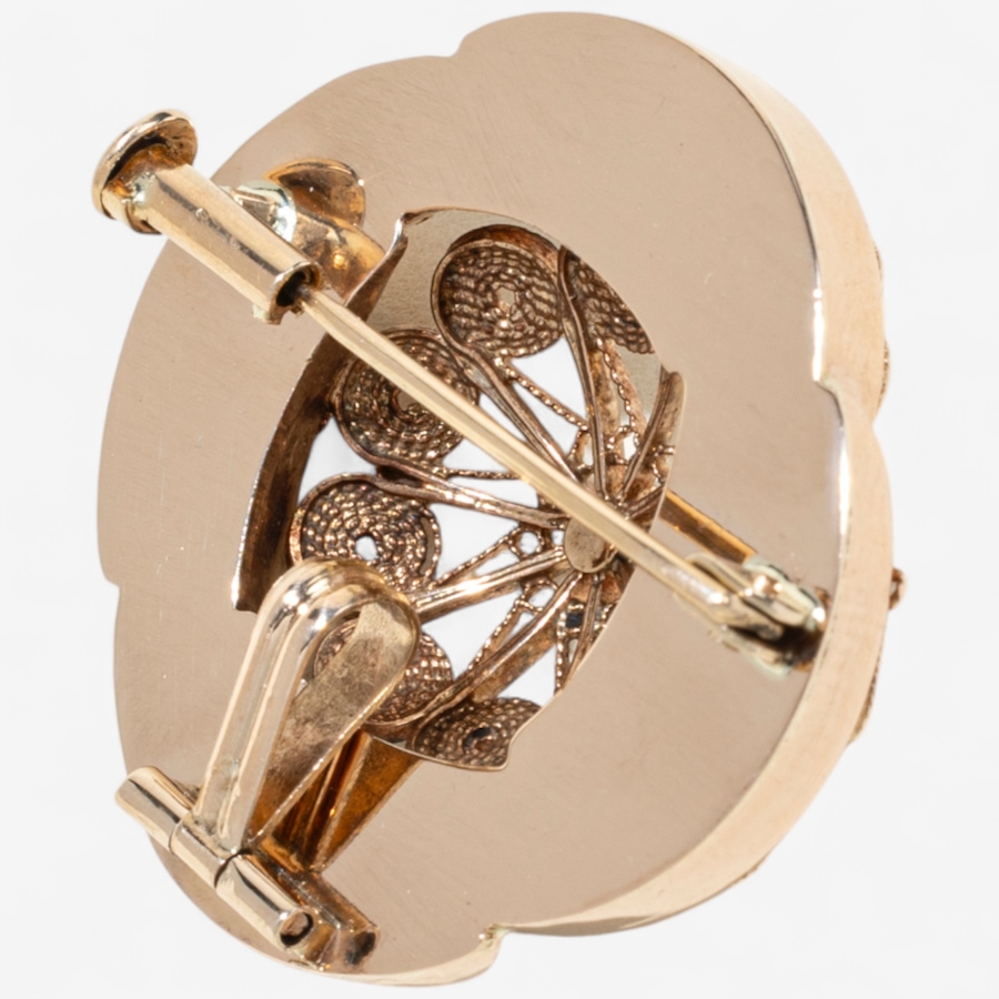 Image 747061_ALTMORE4.jpg, Product 747-061 / Price $2,595.00, Estate Originals 14K Rose Gold Pinwheel Style Pearl Brooch/Pendant from Estate Originals on TSC.ca's Jewellery department
