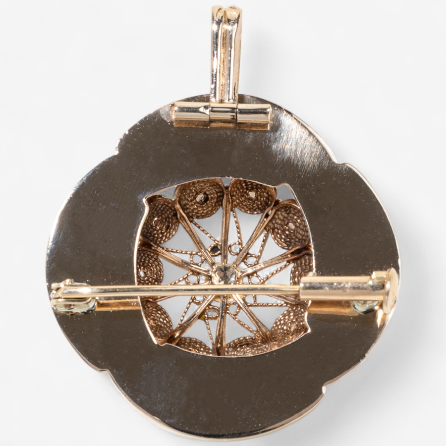 Image 747061_ALTMORE5.jpg, Product 747-061 / Price $2,595.00, Estate Originals 14K Rose Gold Pinwheel Style Pearl Brooch/Pendant from Estate Originals on TSC.ca's Jewellery department