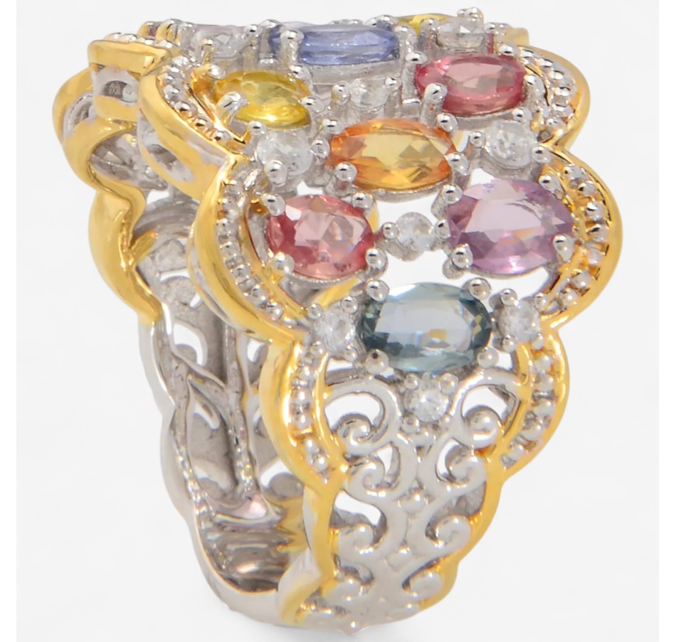 Image 747086_ALTMORE1.jpg, Product 747-086 / Price $419.99, Gems En Vogue Palladium Silver Pastel Sapphire Band Ring from Gems En Vogue on TSC.ca's Jewellery department
