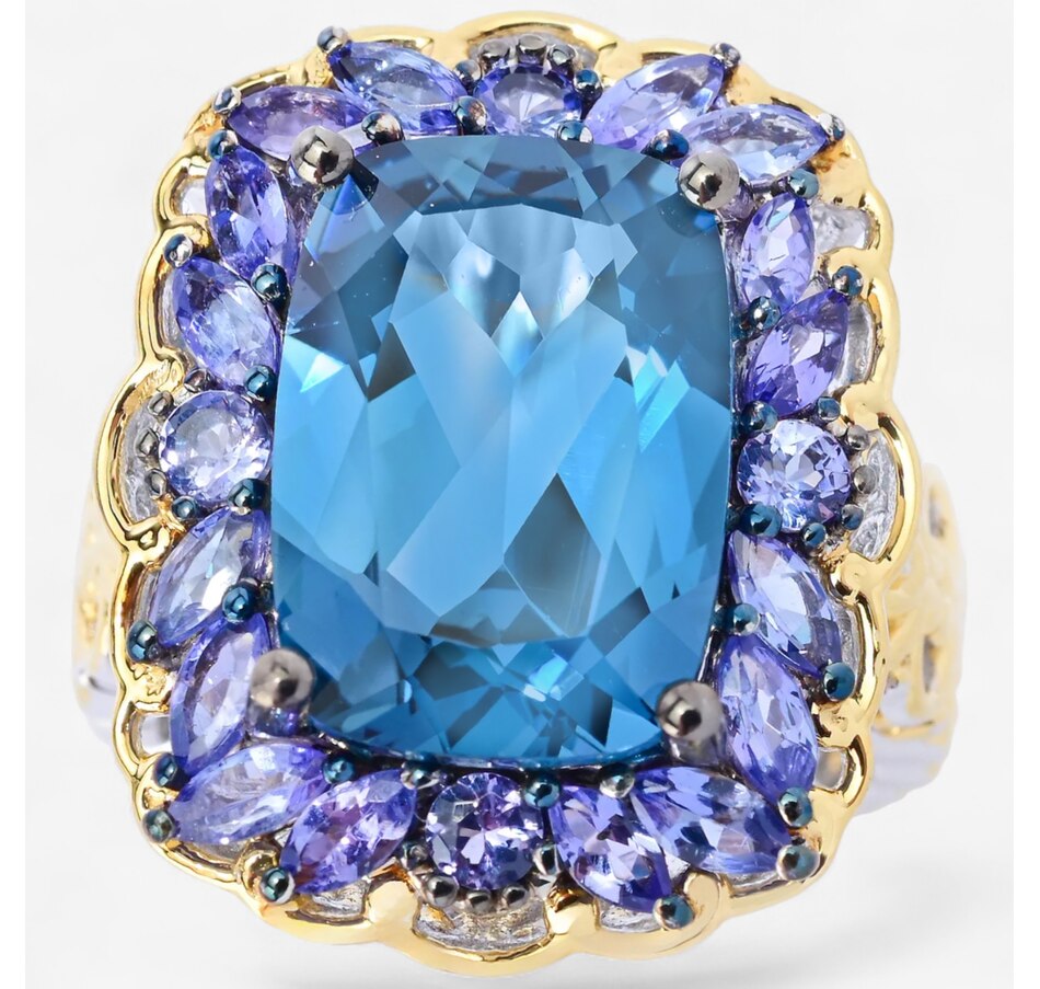 Image 747091.jpg, Product 747-091 / Price $479.99, Gems En Vogue Palladium Silver London Blue Topaz & Tanzanite Ring from Gems En Vogue on TSC.ca's Jewellery department