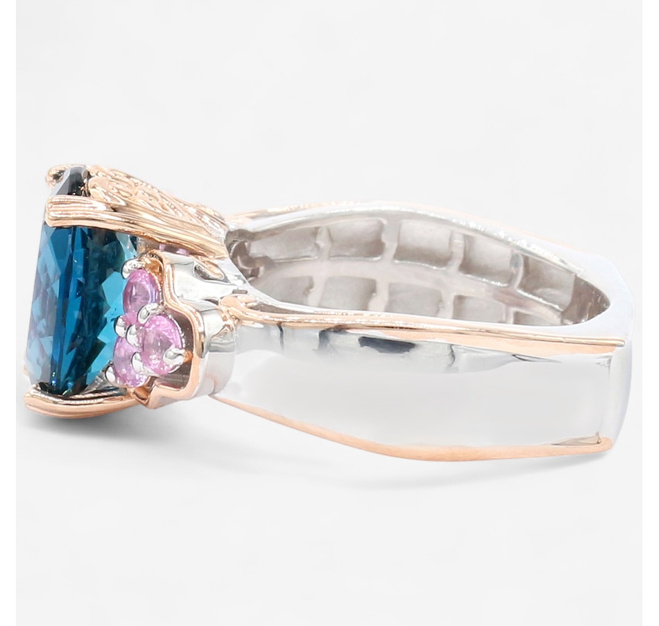 Image 747093_ALTMORE1.jpg, Product 747-093 / Price $299.99, Gems En Vogue Palladium Silver London Blue Topaz & Pink Sapphire Ring from Gems En Vogue on TSC.ca's Jewellery department
