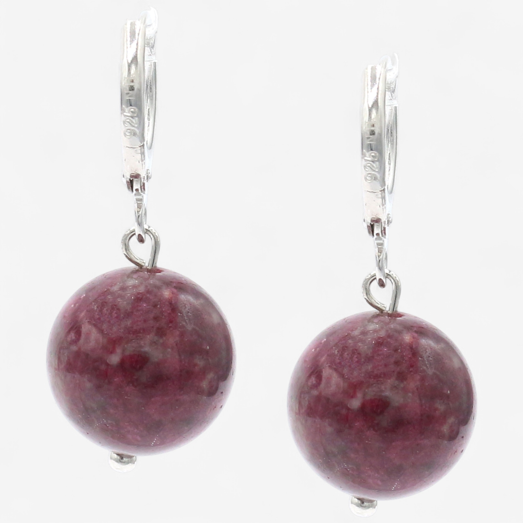 Gems En Vogue Palladium Silver Gemstone Bead Drop Earrings