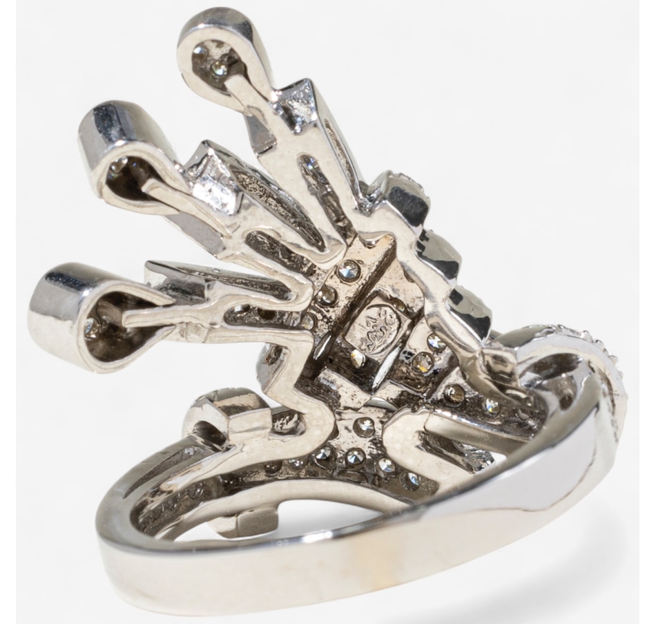 Image 747107_ALTMORE3.jpg, Product 747-107 / Price $3,995.00, Estate Originals 14K White Gold Fancy Design Diamond Bypass Ring from Estate Originals on TSC.ca's Jewellery department