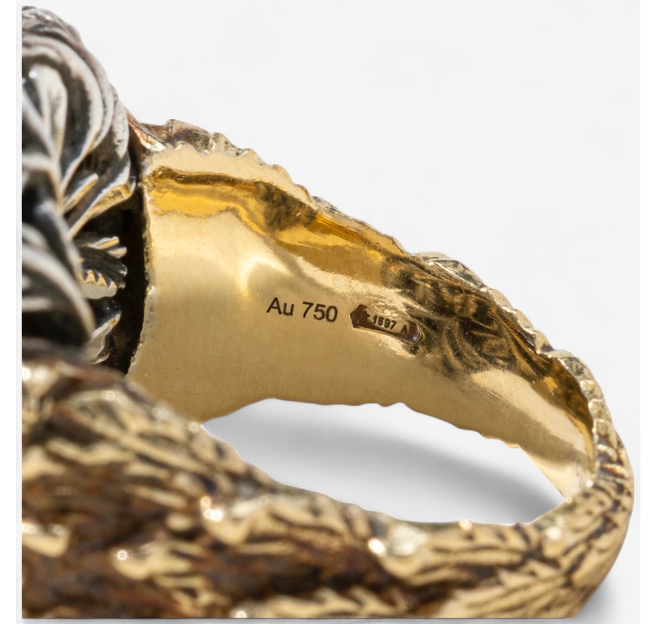 Image 747108_ALTMORE4.jpg, Product 747-108 / Price $5,595.00, Estate Originals GUCCI 18K Yellow and Silver Fancy Lion Head Ring from Estate Originals on TSC.ca's Jewellery department