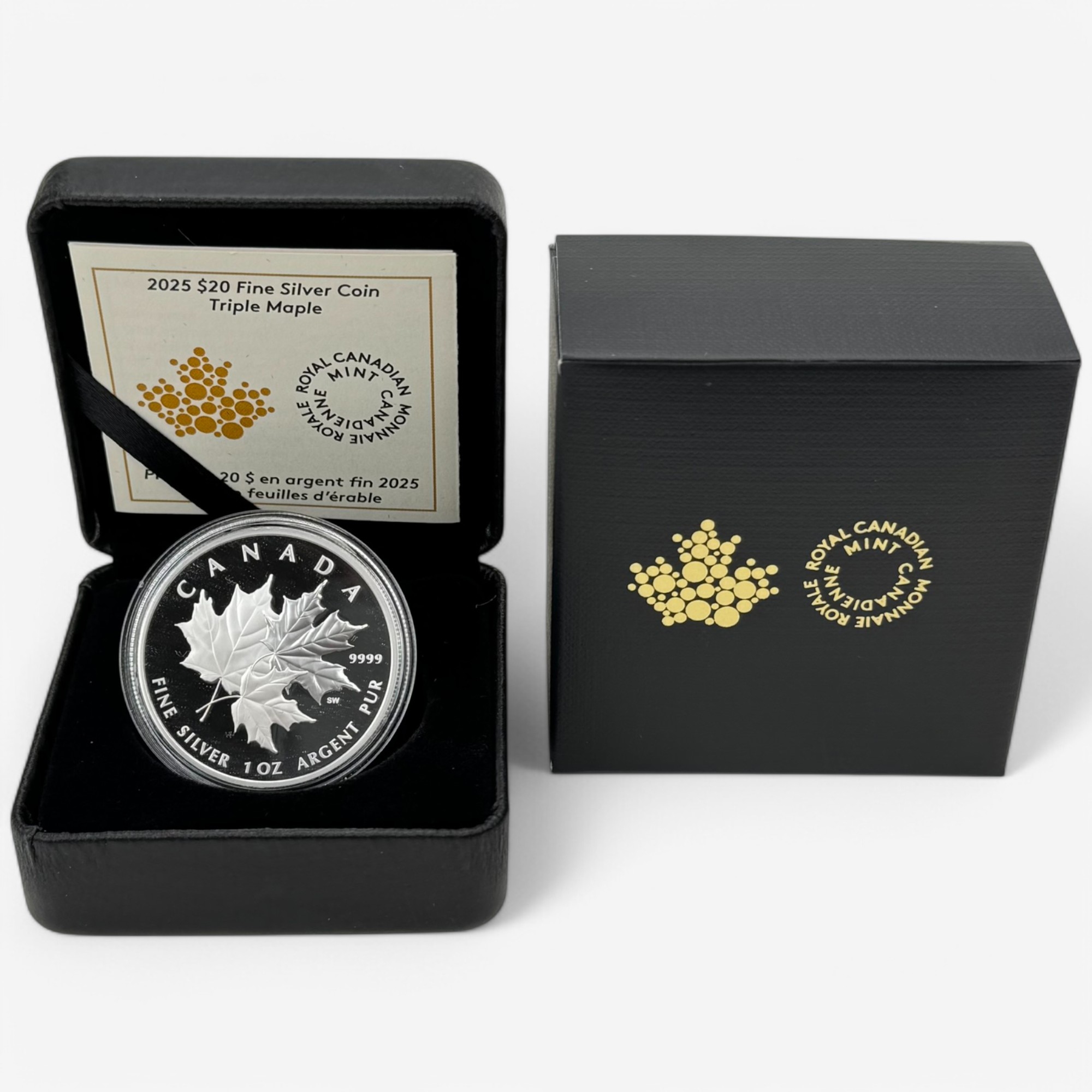 2025 $20 Triple Maple Leaf One-Ounce Fine Silver Coin - TSC.ca