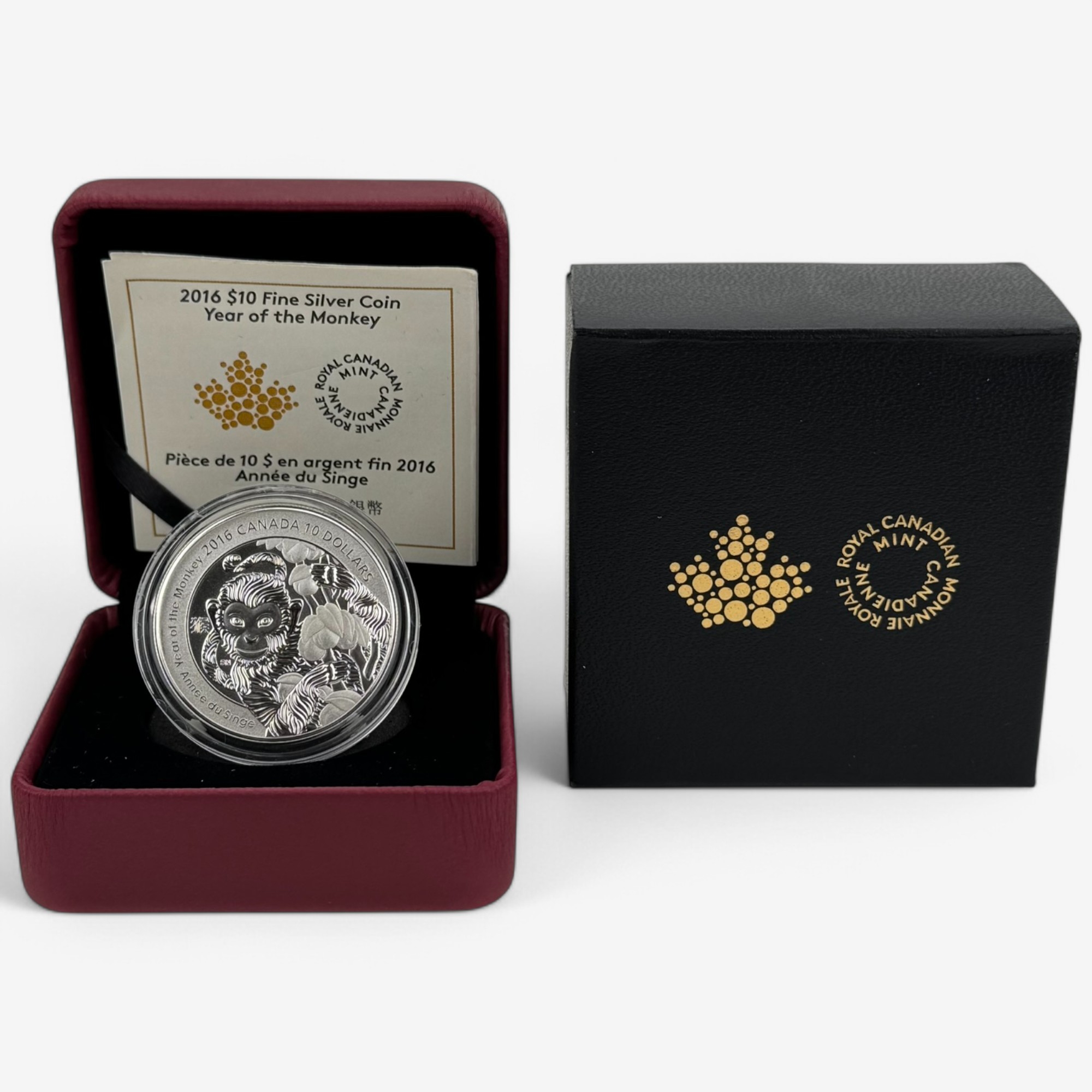 2016 $10 Chinese Lunar Coin - Year of the Monkey - TSC.ca