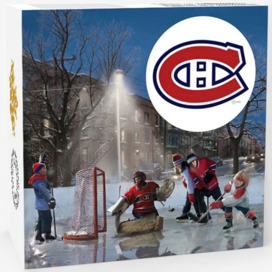Image 747180_ALTMORE3.jpg, Product 747-180 / Price $89.95, 2017 $10 Passion to Play Montreal Canadiens Fine Silver Coin from Royal Canadian Mint (RCM) on TSC.ca's Coins department