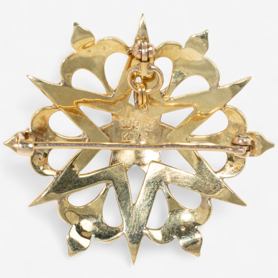 Image 747229_ALTMORE1.jpg, Product 747-229 / Price $2,495.00, Estate Originals 14K Yellow Gold Seed Pearl Star Shaped Brooch/Pendant from Estate Originals on TSC.ca's Jewellery department