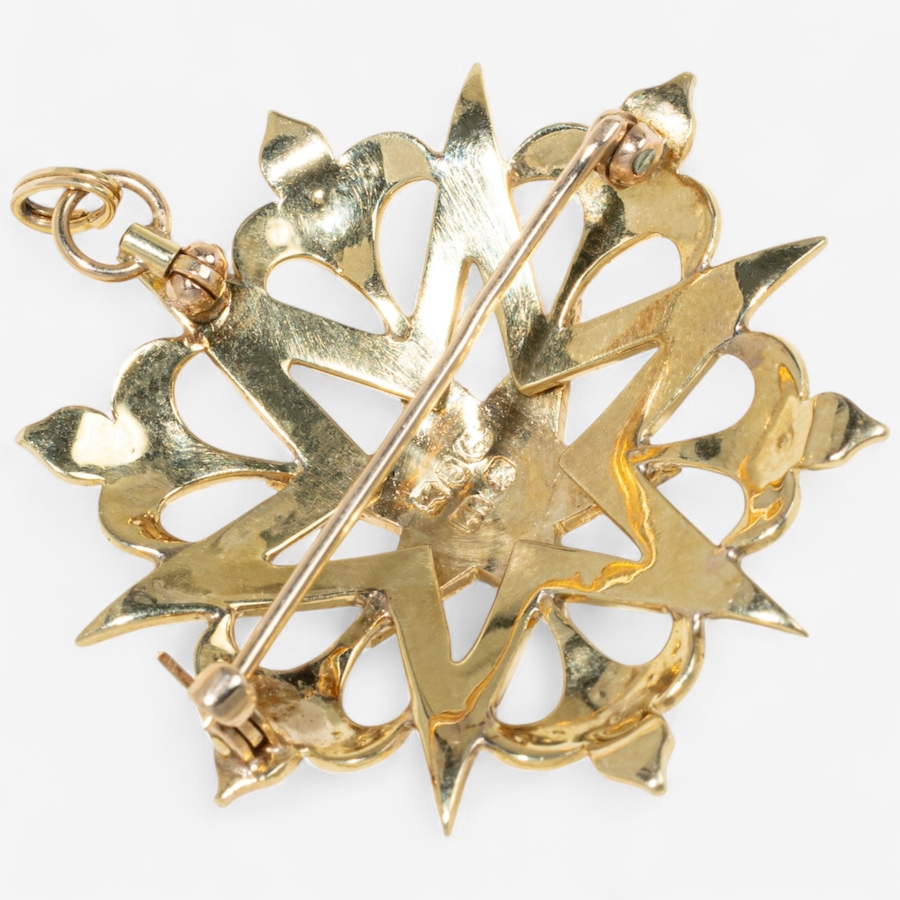 Image 747229_ALTMORE3.jpg, Product 747-229 / Price $2,495.00, Estate Originals 14K Yellow Gold Seed Pearl Star Shaped Brooch/Pendant from Estate Originals on TSC.ca's Jewellery department