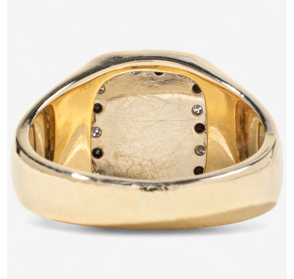 Image 747249_ALTMORE3.jpg, Product 747-249 / Price $3,895.00, Estate Originals 14K Yellow Gold Black and White Diamond Nugget Ring from Estate Originals on TSC.ca's Jewellery department