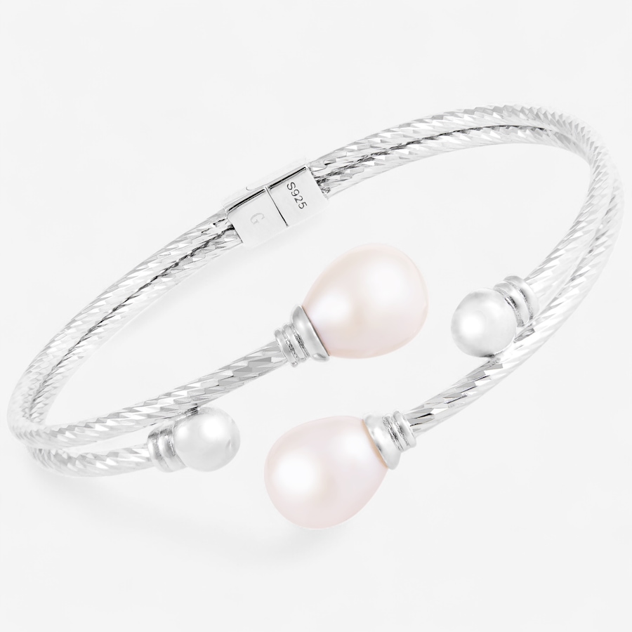 Image 747252_ALTMORE2.jpg, Product 747-252 / Price $119.99, Splendid Pearls Sterling Silver Rhodium Plate White Fresh Water Pearl Bangle from Splendid Pearls on TSC.ca's Jewellery department
