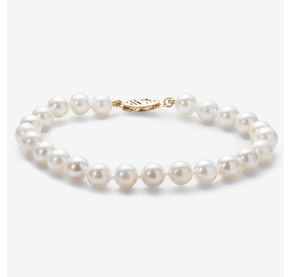 Image 747255.jpg, Product 747-255 / Price $549.99, Splendid Pearls 14K White Akoya Pearl Bracelet from Splendid Pearls on TSC.ca's Jewellery department