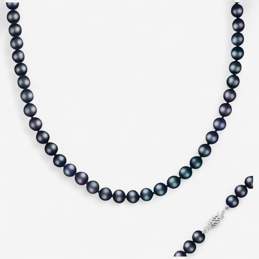 Image 747264.jpg, Product 747-264 / Price $319.99, Splendid Pearls 14K Yellow Gold Black Fresh Water Pearl Necklace from Splendid Pearls on TSC.ca's Jewellery department