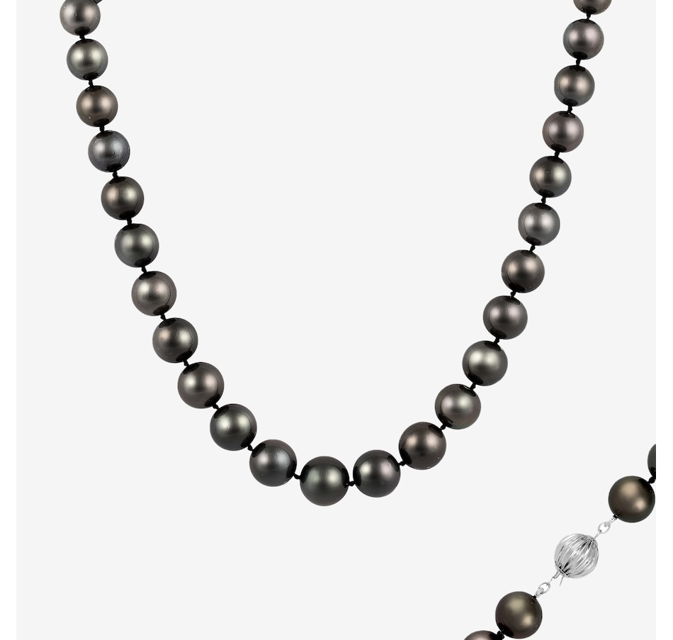 Image 747297.jpg, Product 747-297 / Price $2,399.99, Splendid Pearls 14K White Gold Graduated Tahitian Pearl Necklace from Splendid Pearls on TSC.ca's Jewellery department