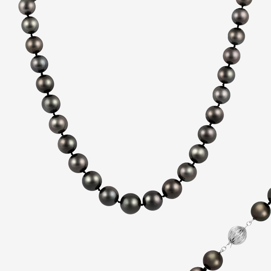Image 747297.jpg, Product 747-297 / Price $2,399.99, Splendid Pearls 14K White Gold Graduated Tahitian Pearl Necklace from Splendid Pearls on TSC.ca's Jewellery department