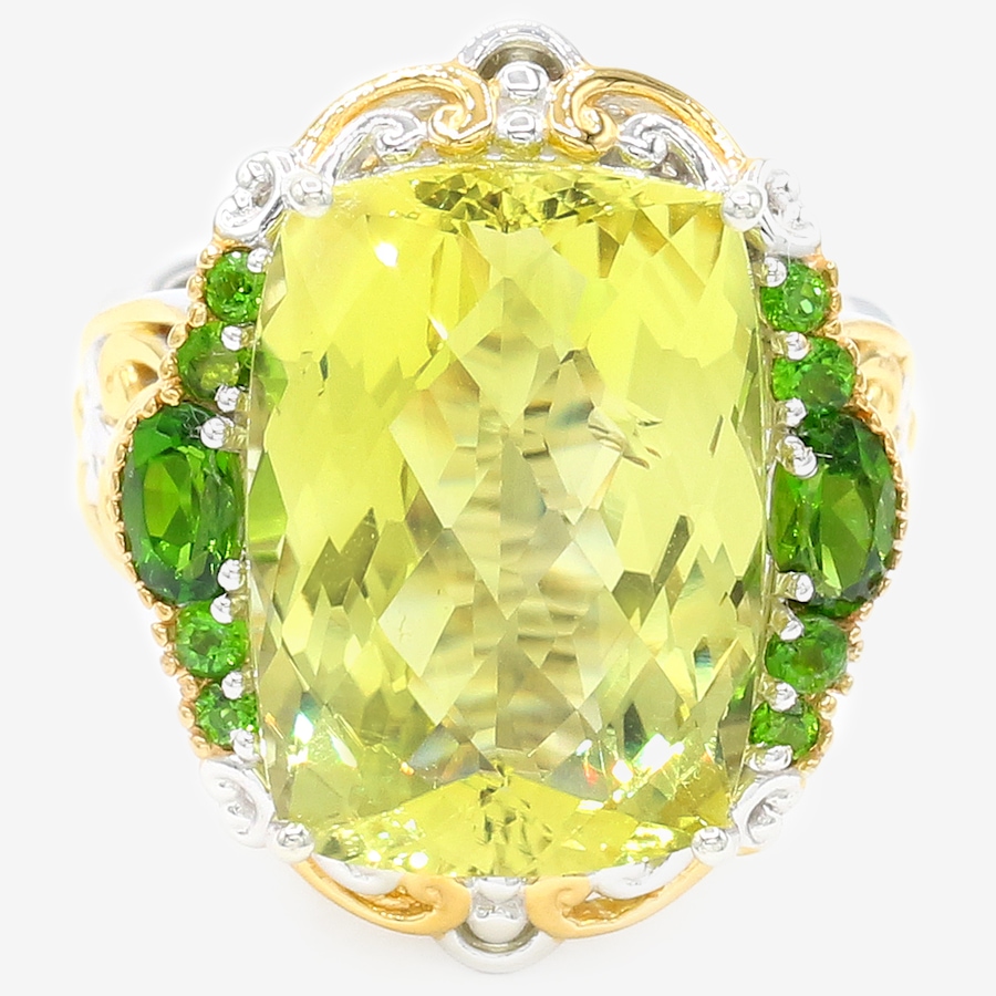 Image 747309.jpg, Product 747-309 / Price $449.99, Gems En Vogue Palladium Silver Ouro Verde and Chrome Diopside Ring from Gems En Vogue on TSC.ca's Jewellery department