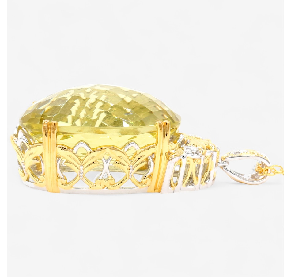 Image 747347_ALTMORE1.jpg, Product 747-347 / Price $379.99, Gems en Vogue Palladium Silver Ouro Verde Pendant with Chain from Gems En Vogue on TSC.ca's Jewellery department