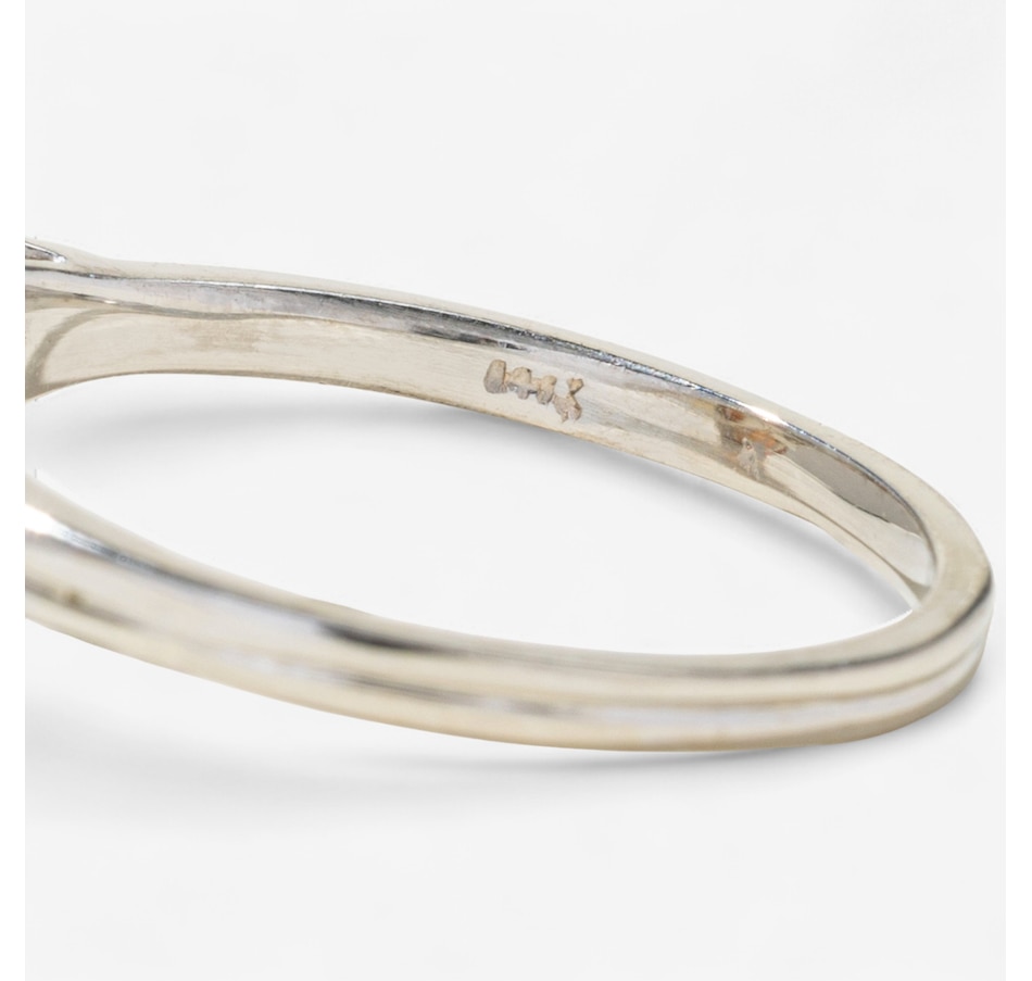 Image 747380_ALTMORE4.jpg, Product 747-380 / Price $1,495.00, 14K White Gold 6.34 Carat Modified Marquise Shaped Citrine and Diamond Ring from Estate Originals on TSC.ca's Jewellery department