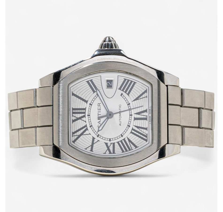 Image 747381_ALTMORE1.jpg, Product 747-381 / Price $5,288.00, Stainless Steel CARTIER ROADSTER "S" Model Swiss Made Wristwatch from Estate Originals on TSC.ca's Jewellery department