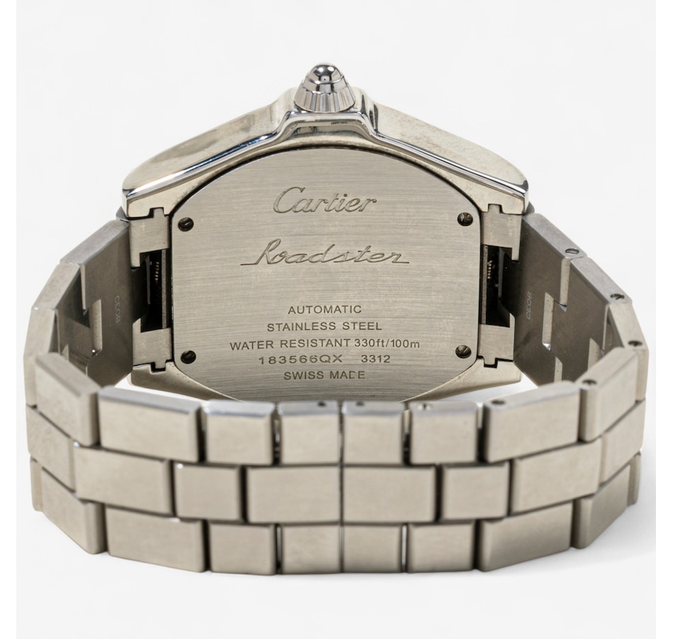 Image 747381_ALTMORE4.jpg, Product 747-381 / Price $5,288.00, Stainless Steel CARTIER ROADSTER "S" Model Swiss Made Wristwatch from Estate Originals on TSC.ca's Jewellery department