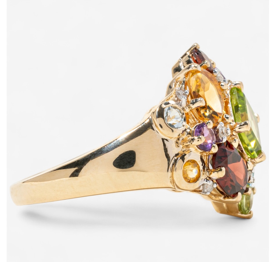 Image 747384_ALTMORE2.jpg, Product 747-384 / Price $2,195.00, 14KT Yellow Gold Multi-Gemstone and Diamond Ring from Estate Originals on TSC.ca's Jewellery department
