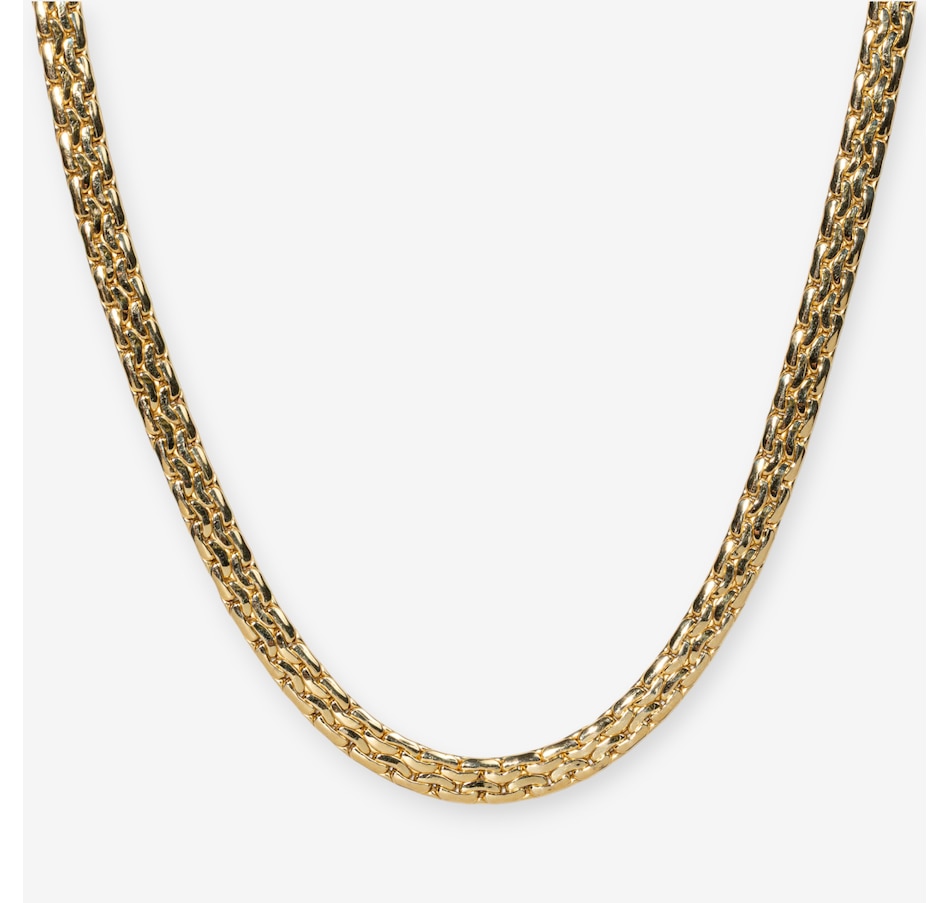 Image 747388.jpg, Product 747-388 / Price $6,995.00, 18KT Yellow Gold 18" Fancy Flat Chain with Large Round Lobster Clasp from Estate Originals on TSC.ca's Jewellery department