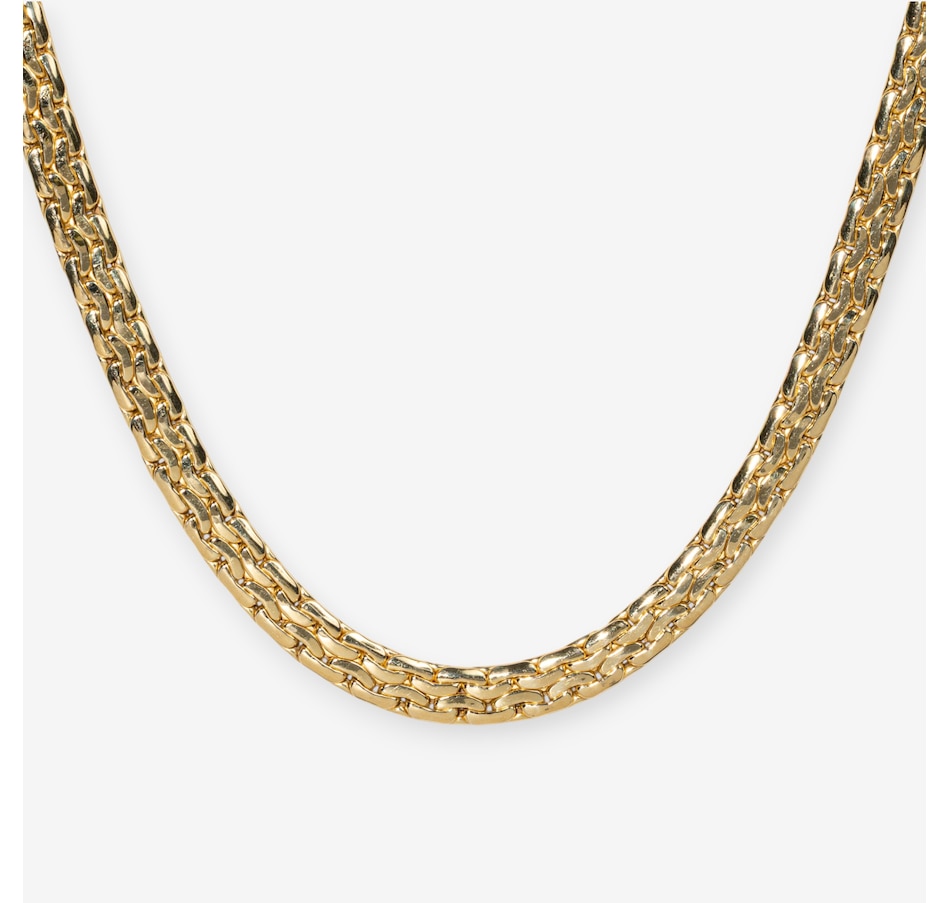 Image 747388_ALTMORE1.jpg, Product 747-388 / Price $6,995.00, 18KT Yellow Gold 18" Fancy Flat Chain with Large Round Lobster Clasp from Estate Originals on TSC.ca's Jewellery department