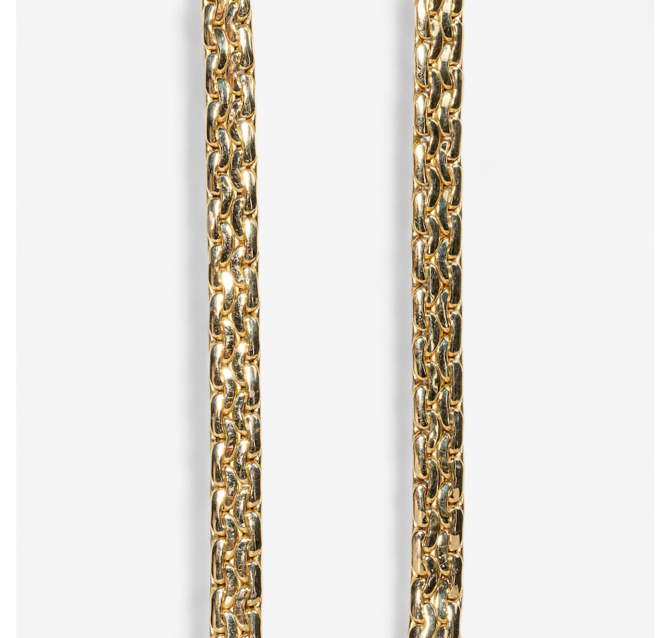 Image 747388_ALTMORE3.jpg, Product 747-388 / Price $6,995.00, 18KT Yellow Gold 18" Fancy Flat Chain with Large Round Lobster Clasp from Estate Originals on TSC.ca's Jewellery department