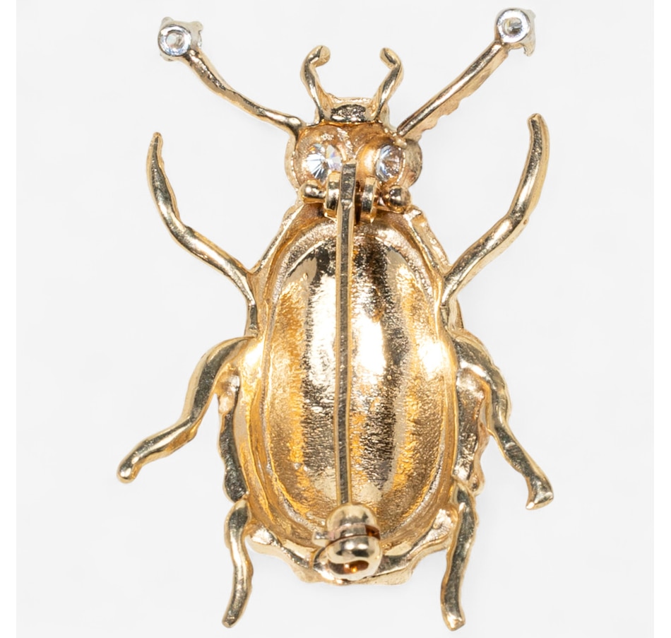 Image 747414_ALTMORE2.jpg, Product 747-414 / Price $1,995.00, 14K Yellow Gold Beetle Motif Brooch, set with Diamonds from Estate Originals on TSC.ca's Jewellery department