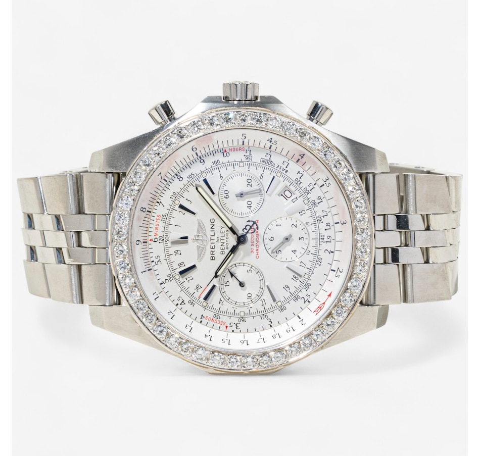 Image 747418.jpg, Product 747-418 / Price $8,995.00, Stainless Steel BREITLING BENTLEY MOTORS Swiss Made Watch from Estate Originals on TSC.ca's Jewellery department