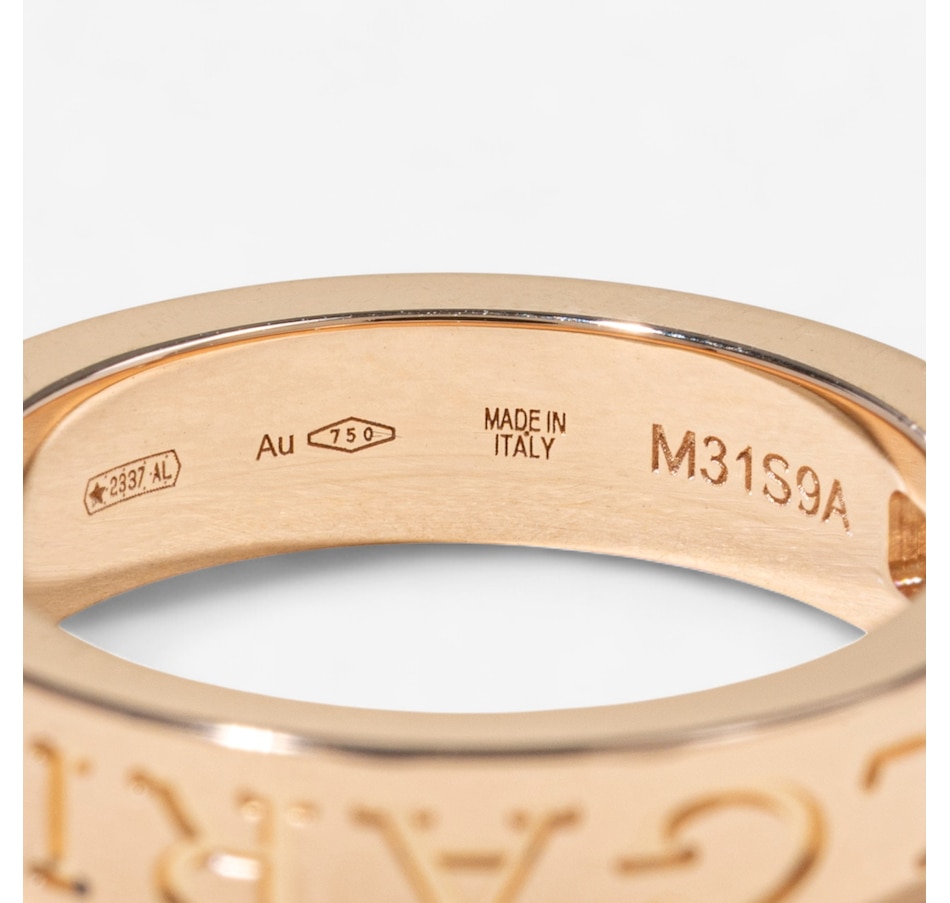 Image 747425_ALTMORE4.jpg, Product 747-425 / Price $2,895.00, 18K Rose Gold BVLGARI B.ZERO1 Diamond Band from Estate Originals on TSC.ca's Jewellery department