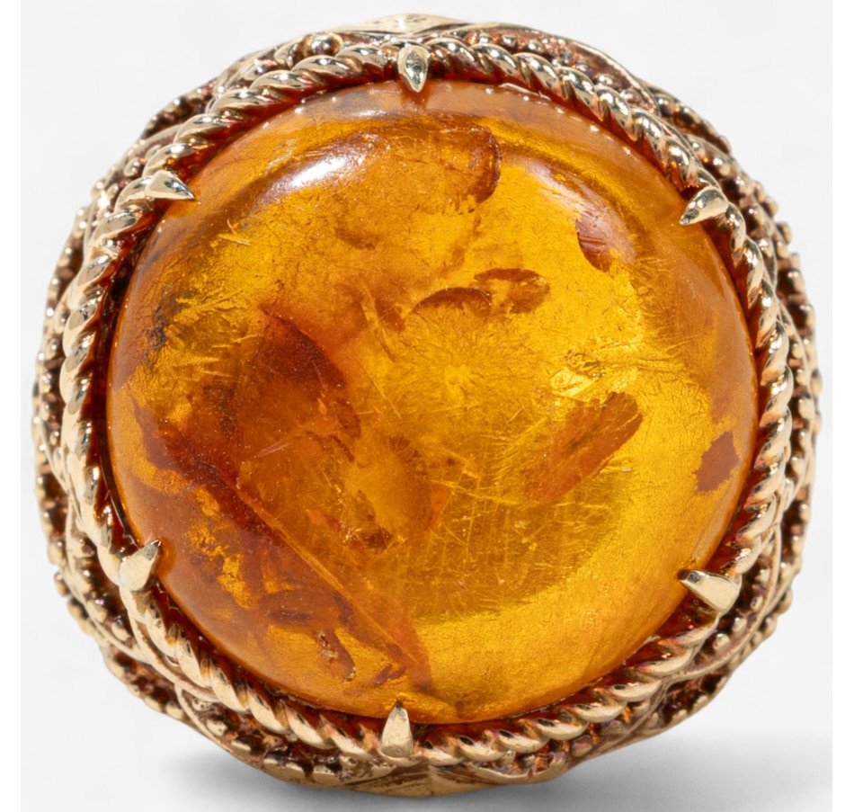 Image 747433.jpg, Product 747-433 / Price $895.00, 10K Yellow Gold Amber Ring from Estate Originals on TSC.ca's Jewellery department