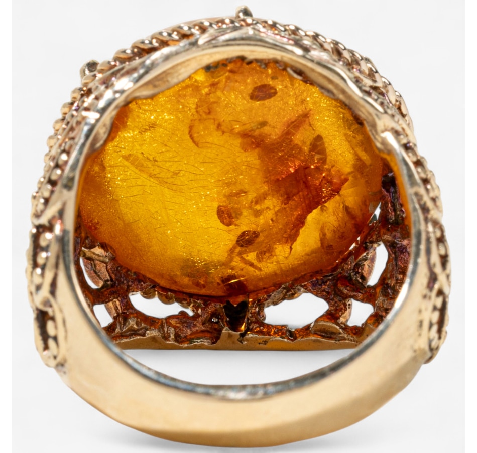 Image 747433_ALTMORE3.jpg, Product 747-433 / Price $895.00, 10K Yellow Gold Amber Ring from Estate Originals on TSC.ca's Jewellery department