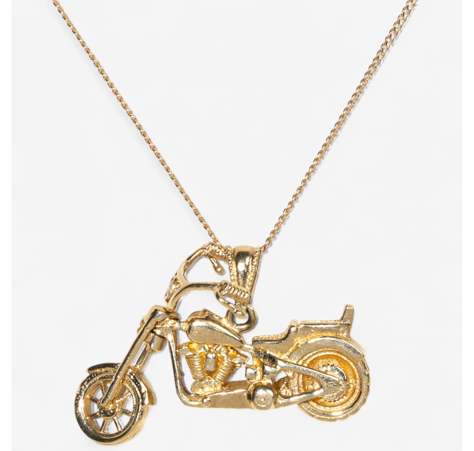 Image 747434.jpg, Product 747-434 / Price $1,895.00, 10K Yellow Gold Motorcycle Pendant from Estate Originals on TSC.ca's Jewellery department