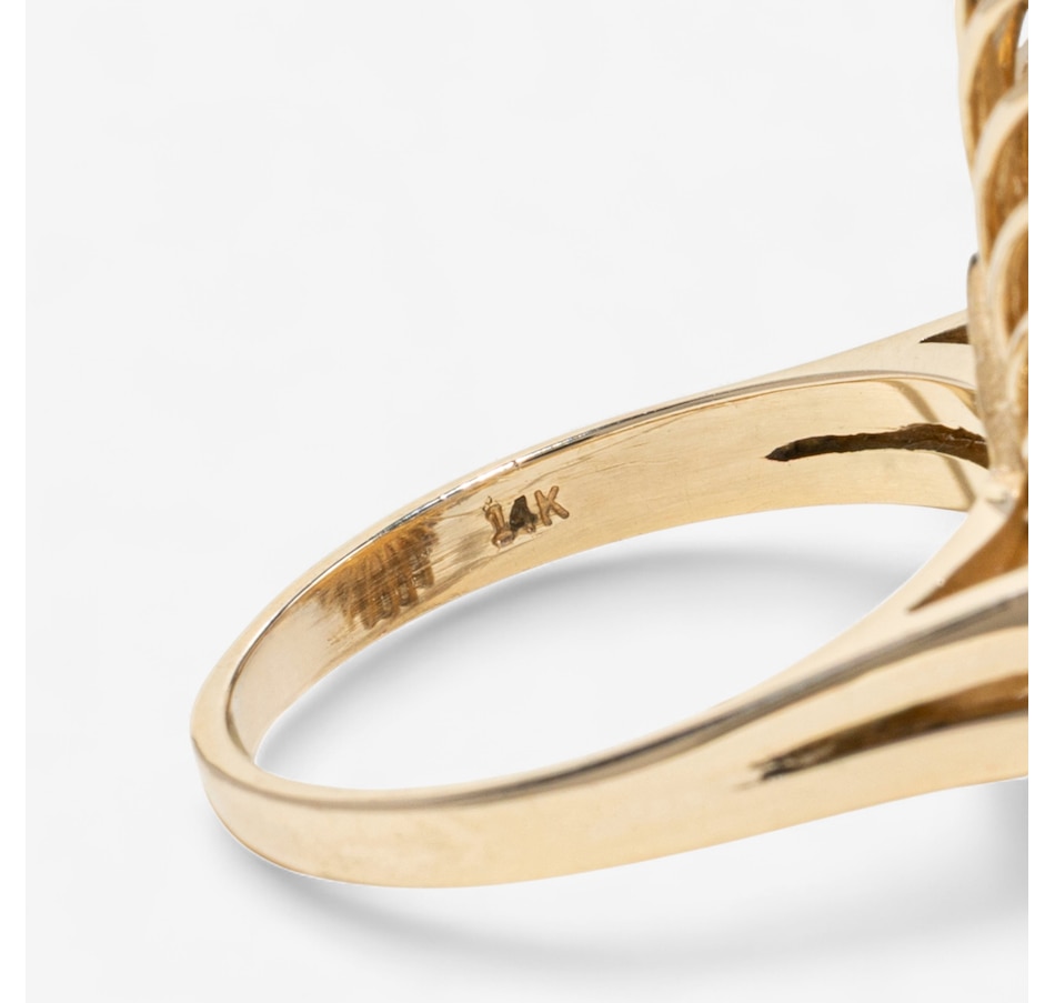 Image 747436_ALTMORE4.jpg, Product 747-436 / Price $4,295.00, 14K Yellow Gold 11.70CT Pear Shaped Opal and Diamond Ring from Estate Originals on TSC.ca's Jewellery department