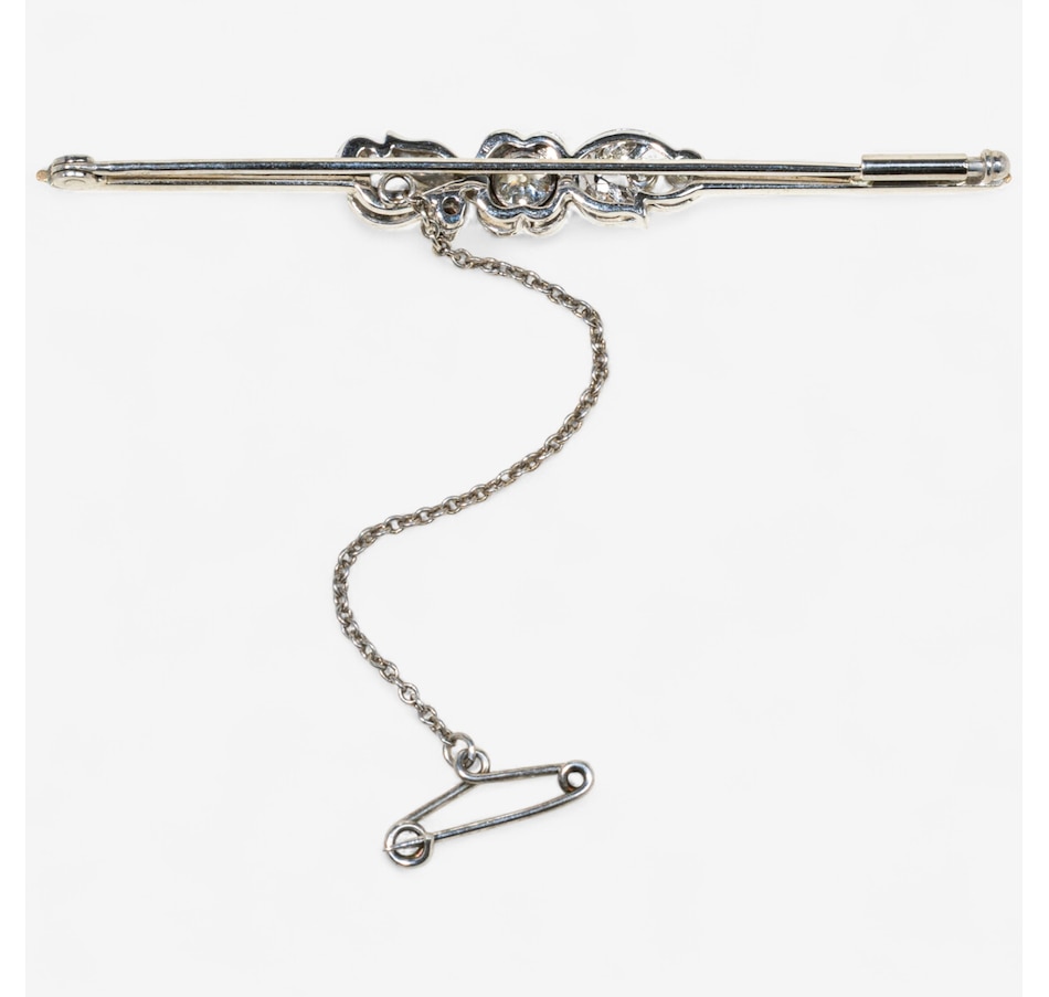 Image 747439_ALTMORE1.jpg, Product 747-439 / Price $3,295.00, 14K White and Yellow Gold Antique Old European Cut Diamond Bar Pin from Estate Originals on TSC.ca's Jewellery department