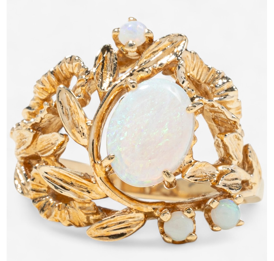 Image 747440.jpg, Product 747-440 / Price $1,995.00, 14K Yellow Gold Foliate Design Opal Ring from Estate Originals on TSC.ca's Jewellery department