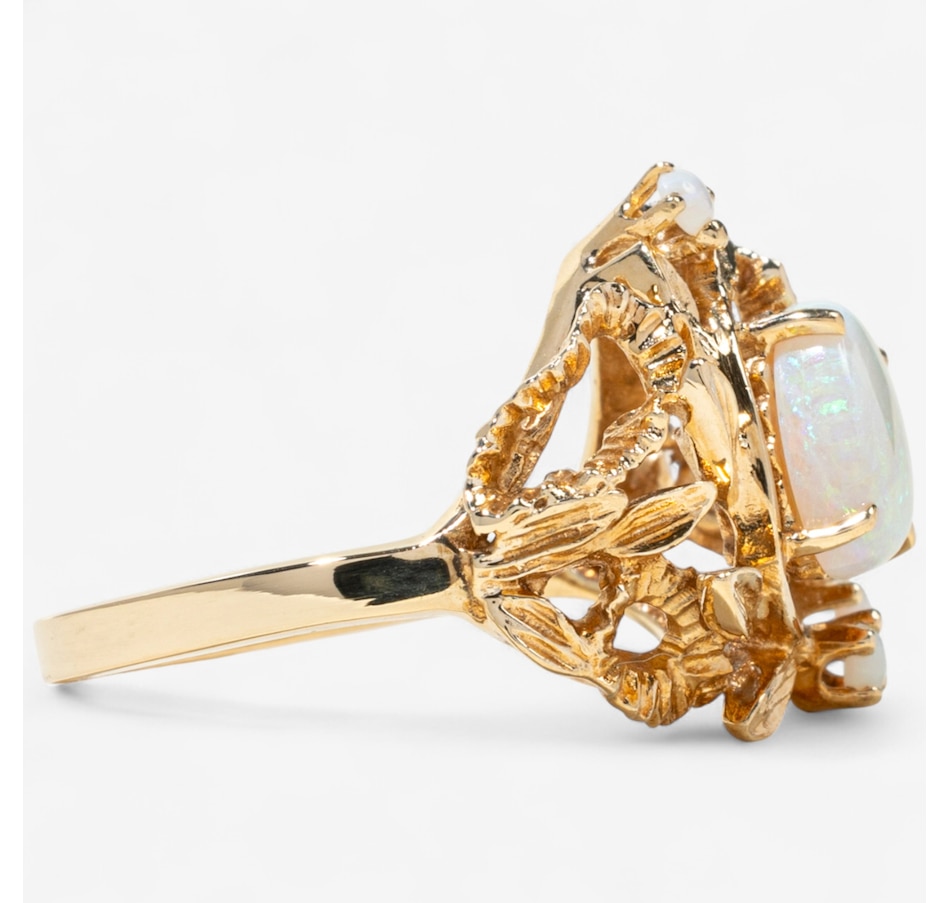 Image 747440_ALTMORE2.jpg, Product 747-440 / Price $1,995.00, 14K Yellow Gold Foliate Design Opal Ring from Estate Originals on TSC.ca's Jewellery department