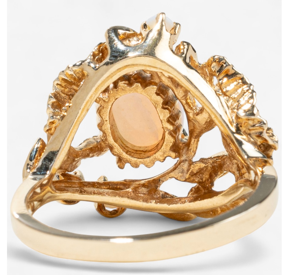 Image 747440_ALTMORE3.jpg, Product 747-440 / Price $1,995.00, 14K Yellow Gold Foliate Design Opal Ring from Estate Originals on TSC.ca's Jewellery department