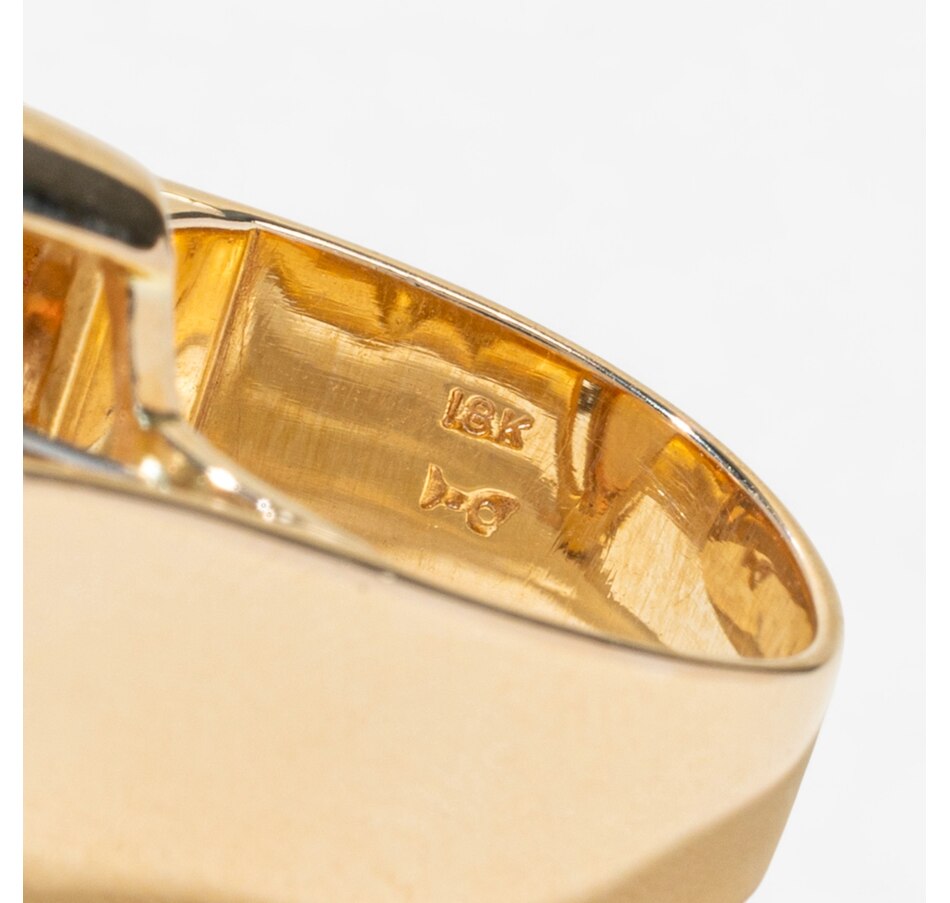 Image 747441_ALTMORE4.jpg, Product 747-441 / Price $5,495.00, 18K Yellow and White Gold Oval Opal and Diamond Ring from Estate Originals on TSC.ca's Jewellery department