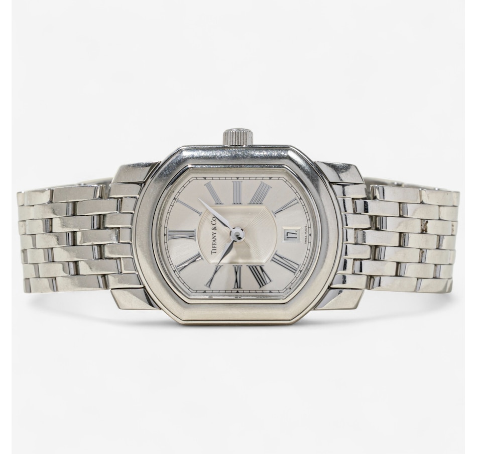 Image 747442.jpg, Product 747-442 / Price $1,750.00, Stainless Steel TIFFANY & Co. MARK COUPE Swiss Made Watch from Estate Originals on TSC.ca's Jewellery department