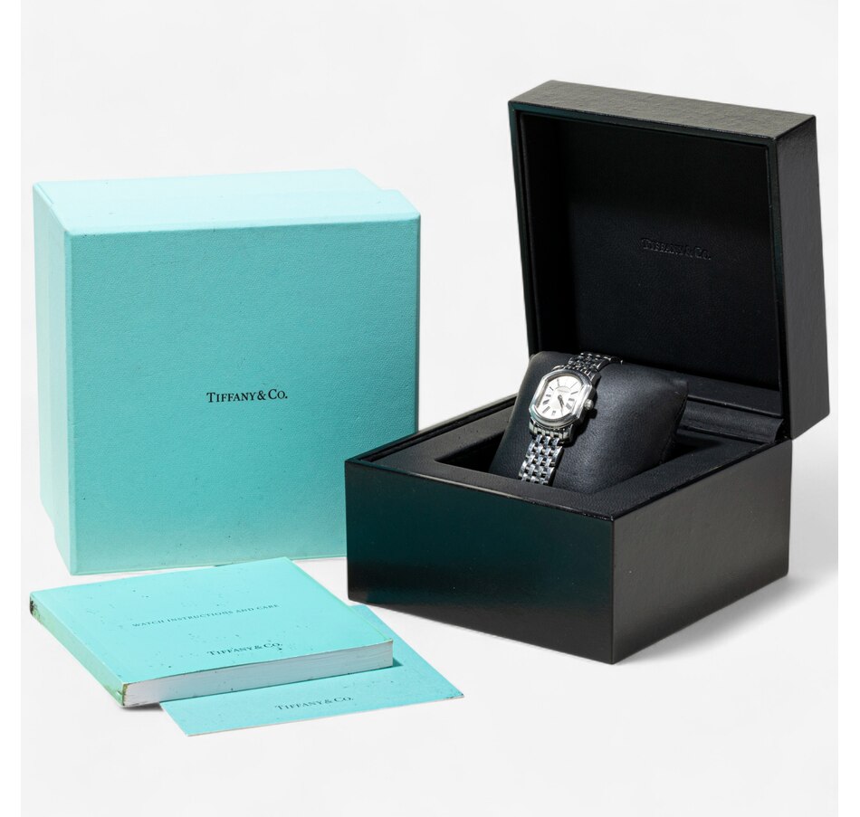 Image 747442_ALTMORE4.jpg, Product 747-442 / Price $1,750.00, Stainless Steel TIFFANY & Co. MARK COUPE Swiss Made Watch from Estate Originals on TSC.ca's Jewellery department