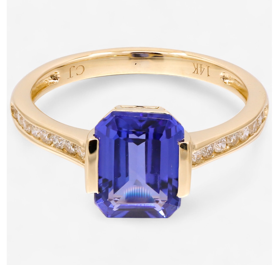 Image 747460.jpg, Product 747-460 / Price $3,899.99, Cirari 14K Yellow Gold Tanzanite & Diamond Ring from Cirari on TSC.ca's Jewellery department
