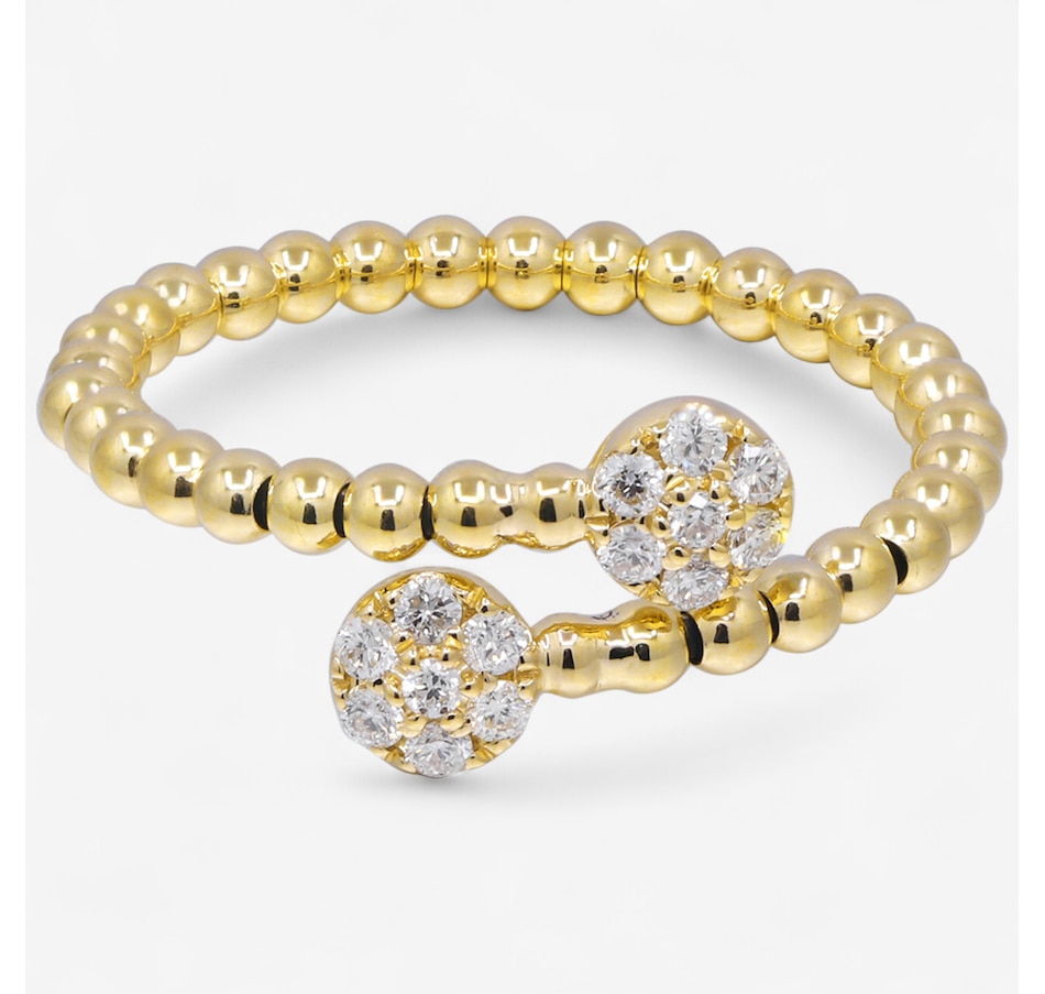 Image 747491.jpg, Product 747-491 / Price $649.99, 10K Yellow Gold Diamond Bypass Flex Ring from Diamond Show on TSC.ca's Jewellery department